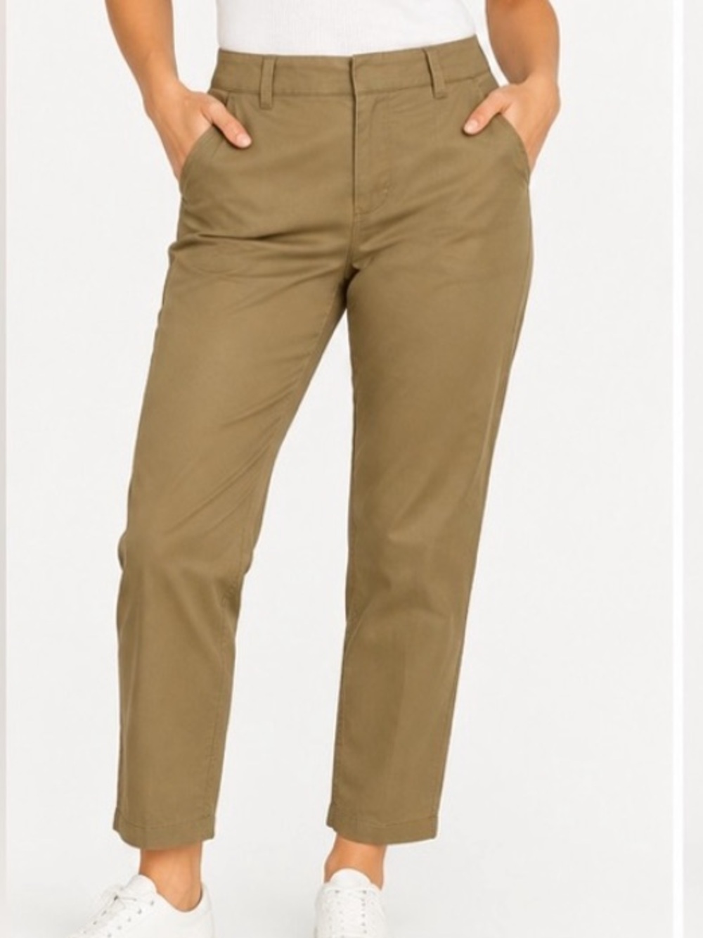 GAP Curvy Ankle Stretch Pants Tan‎